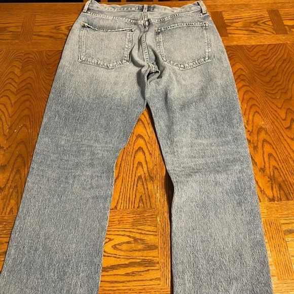AGOLDE Riley High Rise Straight Button Fly Crop Jeans Sz 30 - Picture 5 of 12